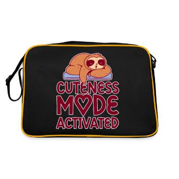 Cuteness Mode Activated 2 - Retro Bag - black/gold - Back