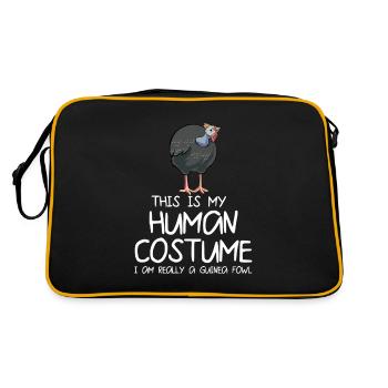 Perlhühner Perlhuhn Pintade - Sac Retro - noir/or - Dos
