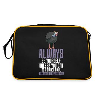 Perlhühner Perlhuhn Pintade - Sac Retro - noir/or - Dos