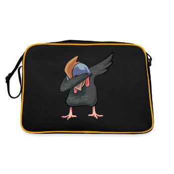 Perlhühner Perlhuhn Pintade - Sac Retro - noir/or - Dos