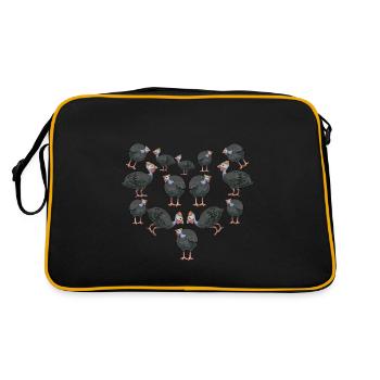 Perlhühner Perlhuhn Pintade - Sac Retro - noir/or - Dos