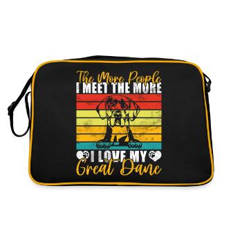 Great Dane Gifts - Retro Bag - black/gold - Back