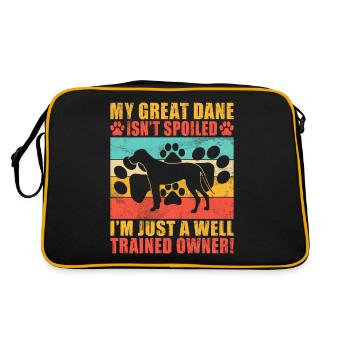 Great Dane Gifts - Retro Bag - black/gold - Back