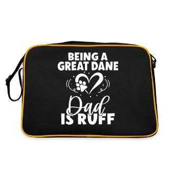Great Dane Gifts - Retro Bag - black/gold - Back