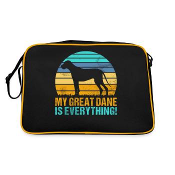 Great Dane Gifts - Retro Bag - black/gold - Back
