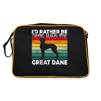 Great Dane Gifts - Retro Bag - black/gold - Back