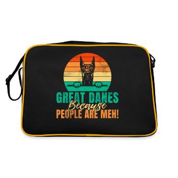 Great Dane Gifts - Retro Bag - black/gold - Back