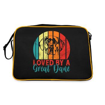 Great Dane Gifts - Retro Bag - black/gold - Back