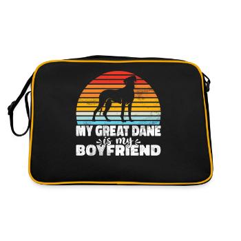 Great Dane Gifts - Retro Bag - black/gold - Back