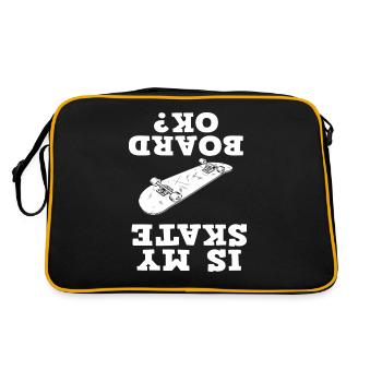 Le skateboard est-il correct ? - Sac Retro - noir/or - Dos