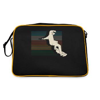 Skateboard - Sac Retro - noir/or - Dos