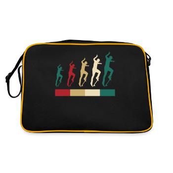 Amateur de skateboard rétro vintage - Sac Retro - noir/or - Dos