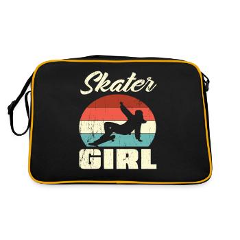 Skateboard Fille - Sac Retro - noir/or - Dos
