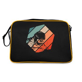 Schweißer Schweißen - Retro Tasche - Schwarz/Gold - Hinten