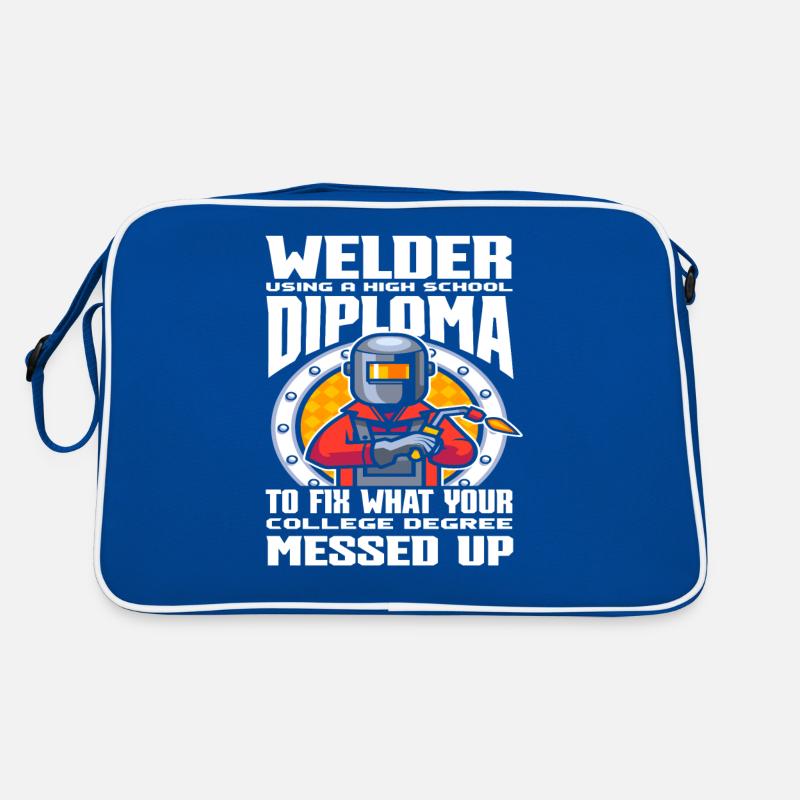 Soudeur Dictons de soudage Profession Sac Retro