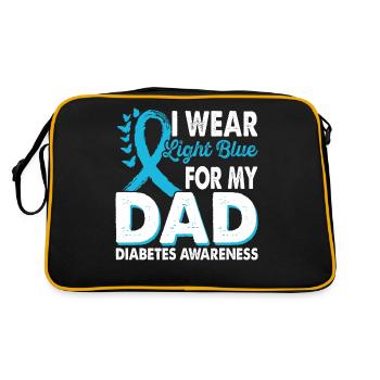 Wear light blue for the - Retro Bag - black/gold - Back