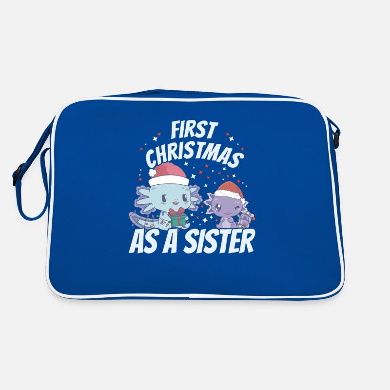 Erstes Weihnachten als schwester - Axoloti ugly Retro Tasche