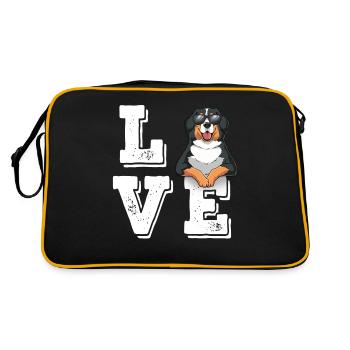 J’adore le Bouvier Bernois - Sac Retro - noir/or - Dos