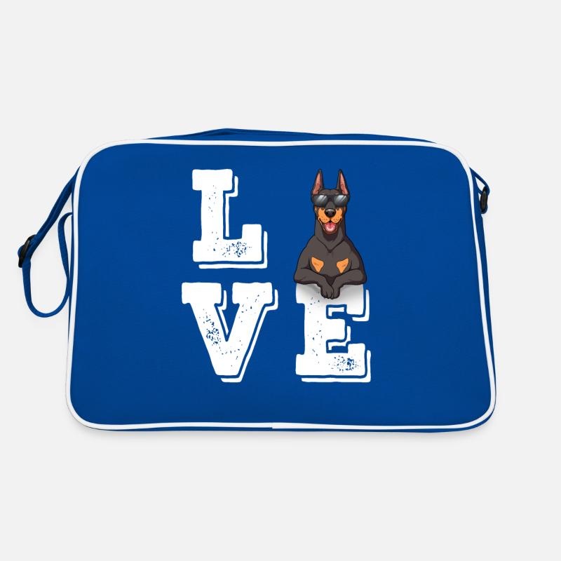 Love Dobermann Retro Tasche