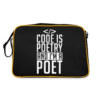 Programmer Developer Coder Code - Retro Bag - black/gold - Back