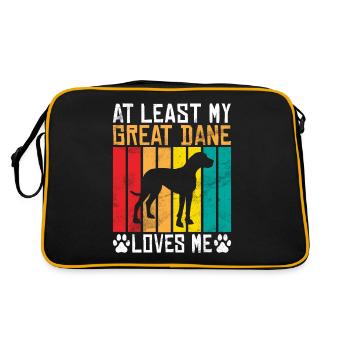 Great Dane Gifts - Retro Tasche - Schwarz/Gold - Hinten