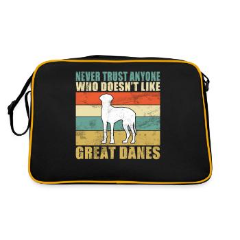 Great Dane Gifts - Retro Bag - black/gold - Back