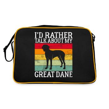Great Dane Gifts - Retro Bag - black/gold - Back