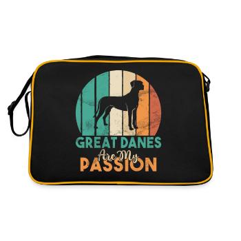 Great Dane Gifts - Retro Bag - black/gold - Back