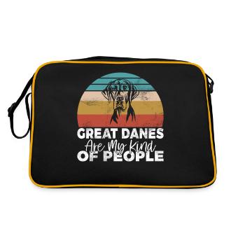 Great Dane Gifts - Retro Bag - black/gold - Back
