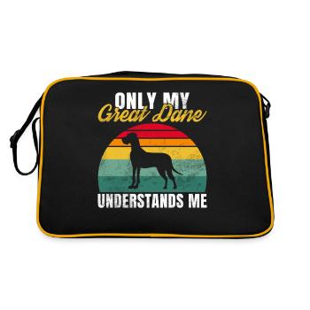 Great Dane Gifts - Retro Bag - black/gold - Back