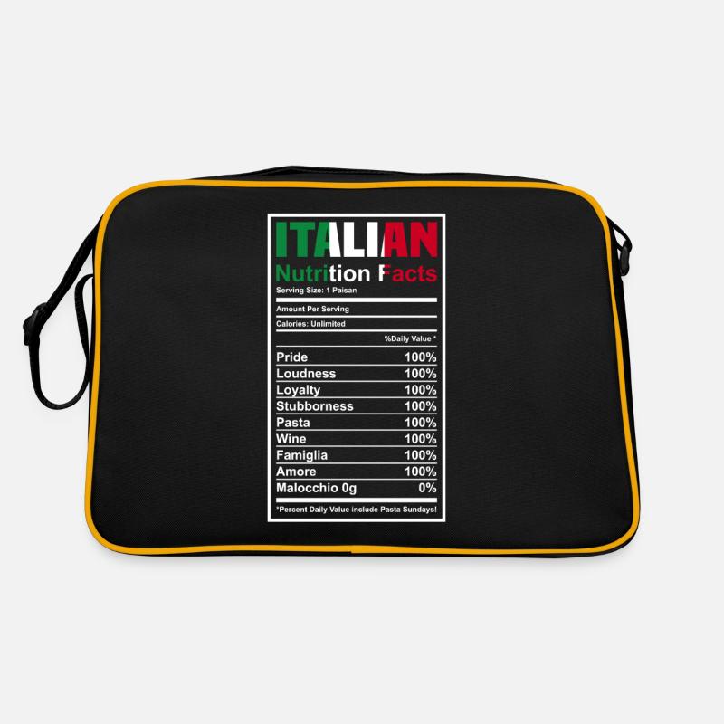 Lustiges Italien Geschenk Retro Tasche