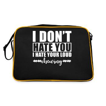 Misophonie Je ne te déteste pas, mais je déteste ta mastication - Sac Retro - noir/or - Dos