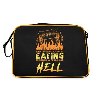 Misophonia Loud eaters Beware of misophonia - Retro Bag - black/gold - Back