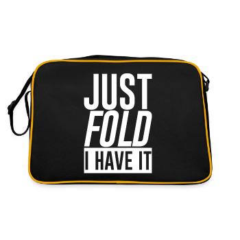 Il suffit de plier je l’ai - Sac Retro - noir/or - Dos