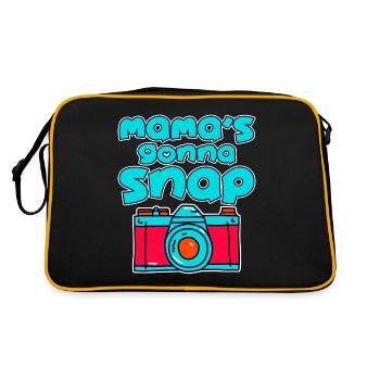 Mama's going to Snap 4 - Retro Bag - black/gold - Back