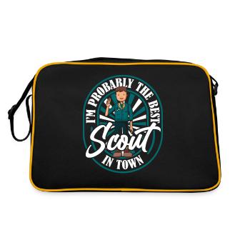 Insigne scout - Sac Retro - noir/or - Dos