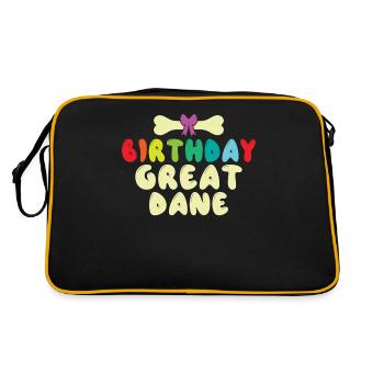 Great Dane Gifts - Retro Bag - black/gold - Back
