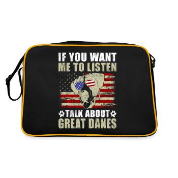 Great Dane Gifts - Retro Bag - black/gold - Back