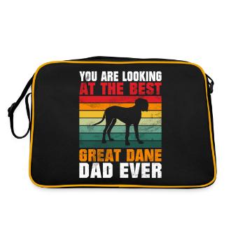 Great Dane Gifts - Retro Bag - black/gold - Back