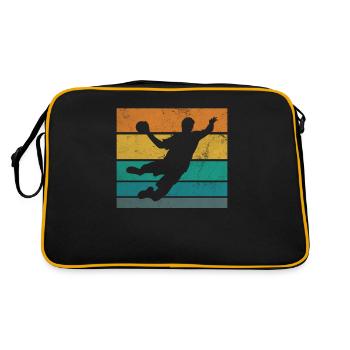 Handball Retro Handball Team Vintage Ball Sports - Sac Retro - noir/or - Dos