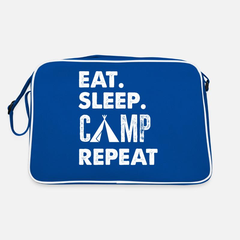 Nourriture, dormir, camping, camping-car Sac Retro