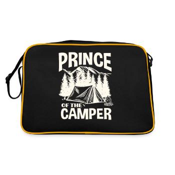 Enfants Camping Camping Vacances Camping Camper - Sac Retro - noir/or - Dos