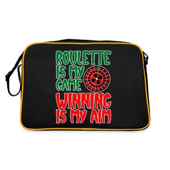 Roulette Is My Game Winning Is My Aim 2 - Retro Bag - black/gold - Back
