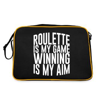 Roulette Is My Game Winning Is My Aim 4 - Retro Bag - black/gold - Back