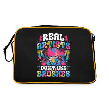 Cool Artistry Verser la peinture acrylique couleur - Sac Retro - noir/or - Dos
