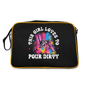 Cool Artistry Verser la peinture acrylique couleur - Sac Retro - noir/or - Dos