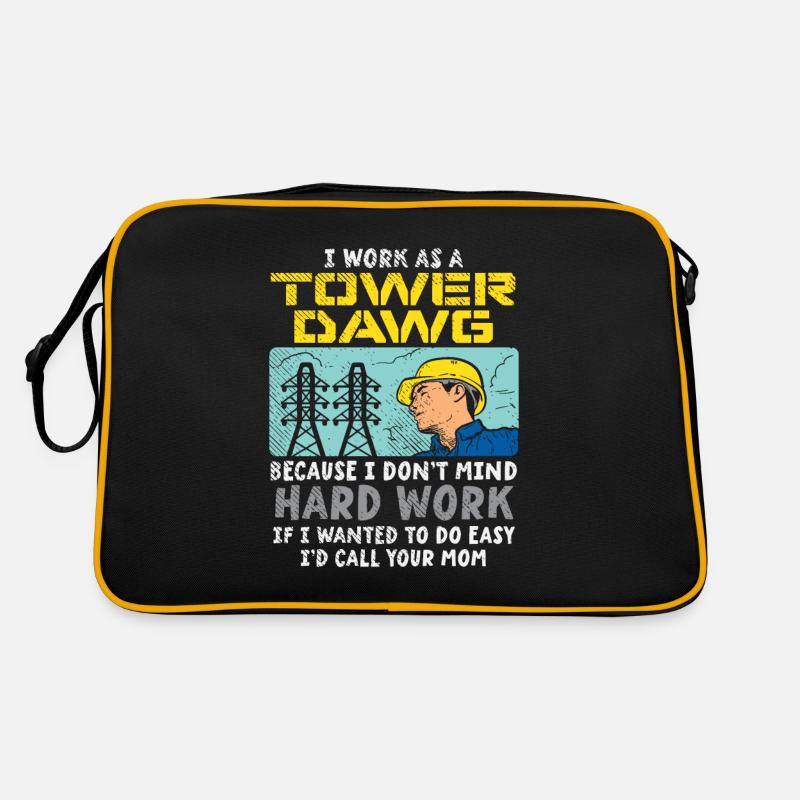 Ich arbeite als Tower Dawg Retro Tasche