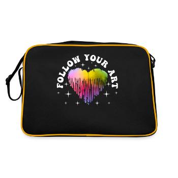 Artiste cool Art Acrylique Peintre Casting Couleur - Sac Retro - noir/or - Dos