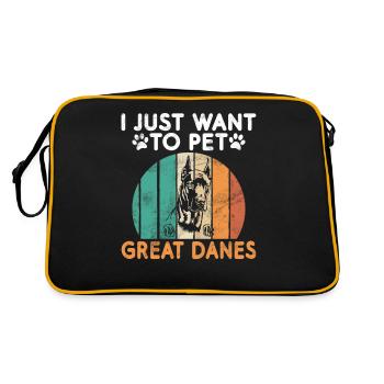 Great Dane Gifts - Retro Bag - black/gold - Back