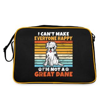 Great Dane Gifts - Retro Bag - black/gold - Back